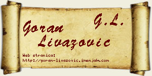 Goran Livazović vizit kartica